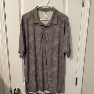 Born Primitive Gray Patterned Polo Shirt